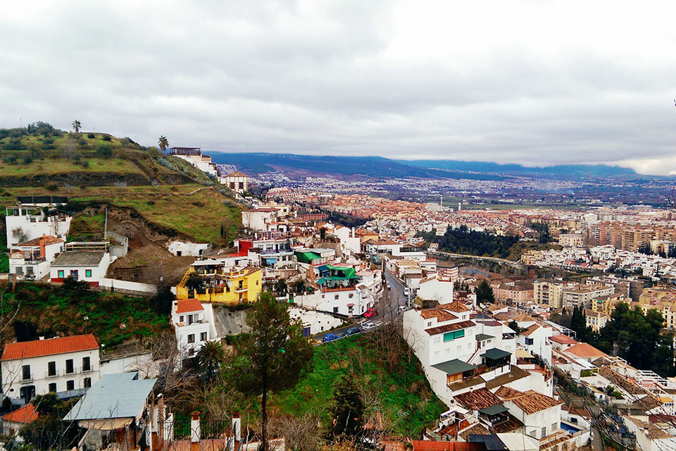 a view of a Spanish town