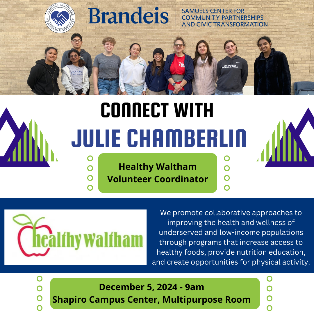 Julie Chamberlin, Healthy Waltham