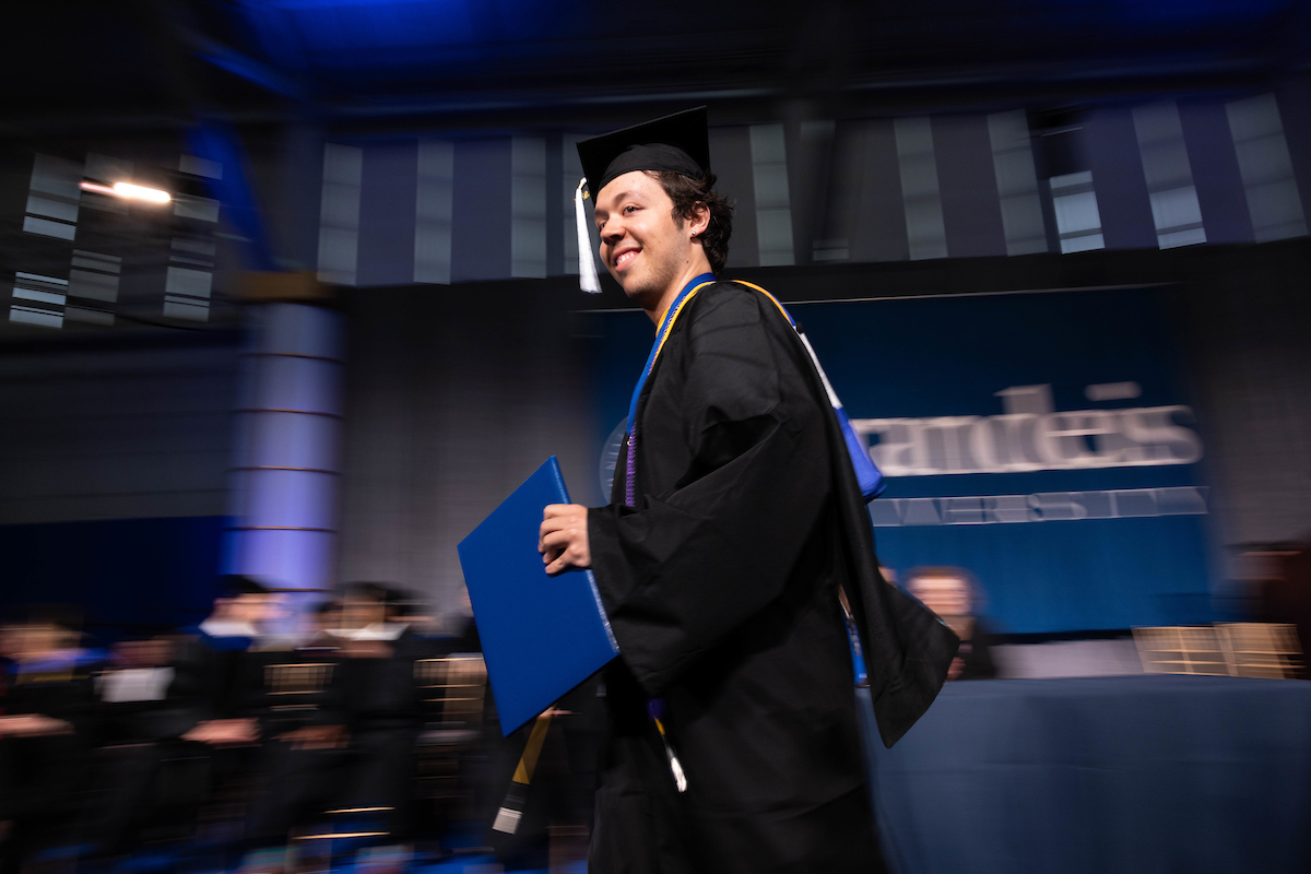 Graduating Brandeis Student.