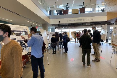 Gallery with posters